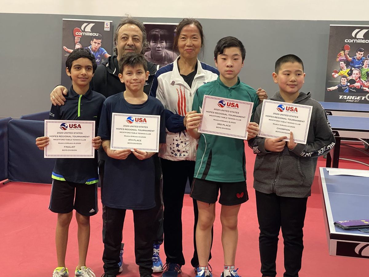Westford Table Tennis Club hosts USATT Hopes 2020 - Road to LA